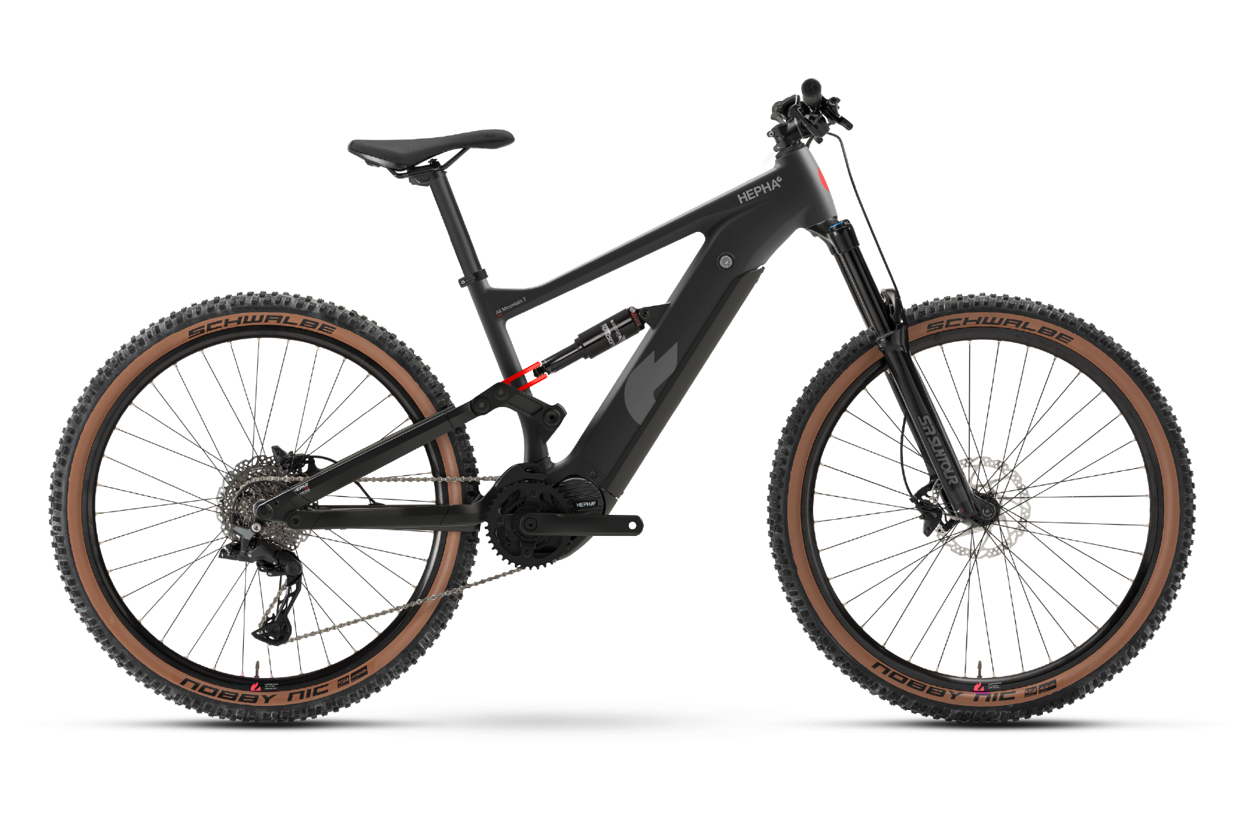 HEPHA All Mountain 7 Alloy Limited E-Fullys (schwarz) 1